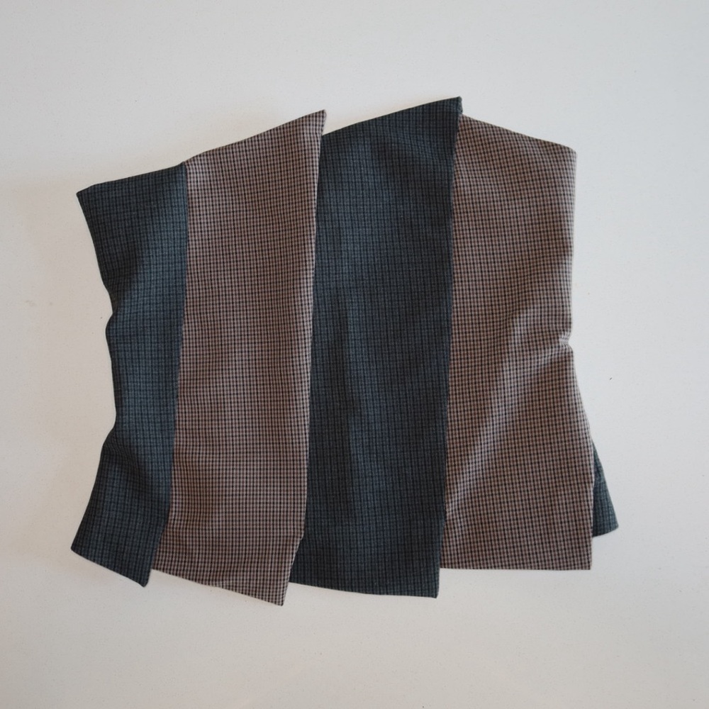 Zara Strapless Plaid Top